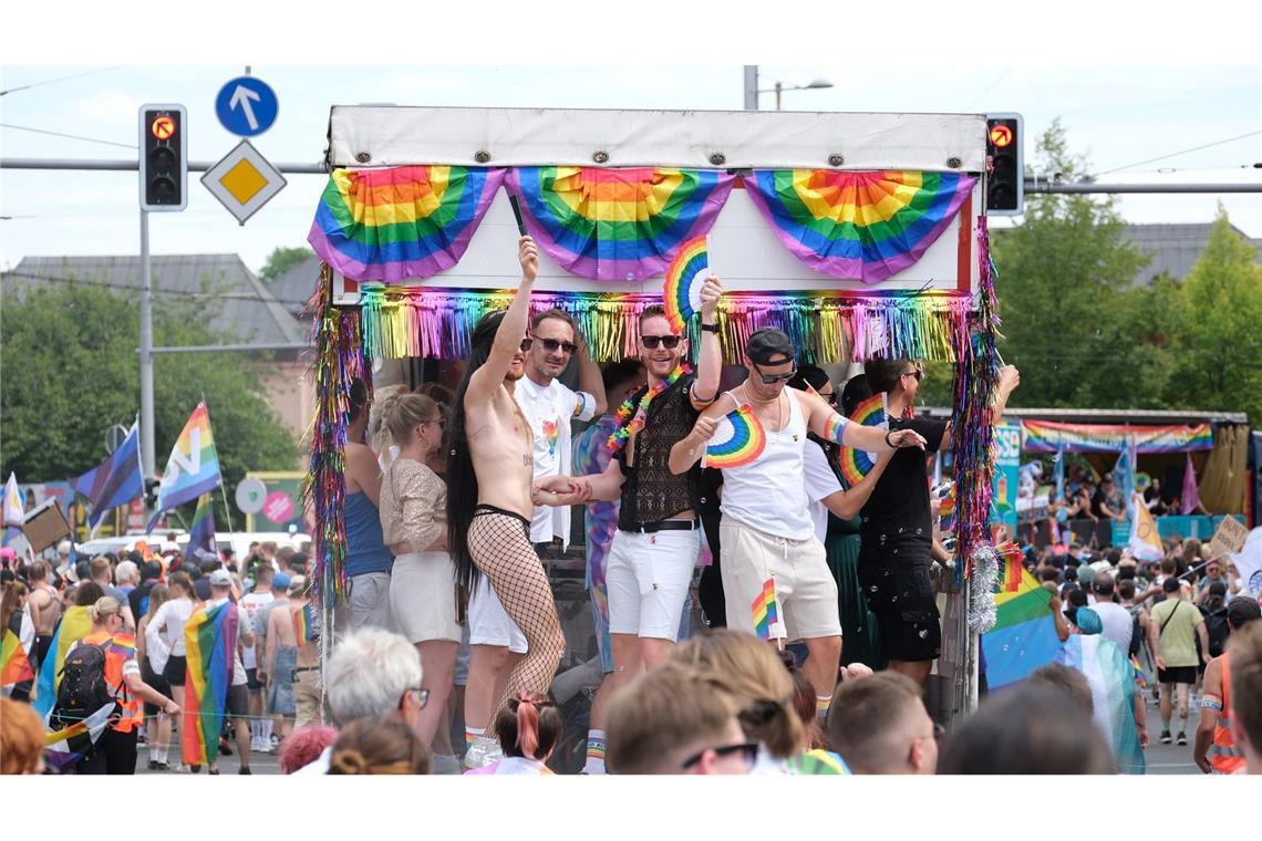 Partystimmung in Leipzig:  Christopher-Street-Day