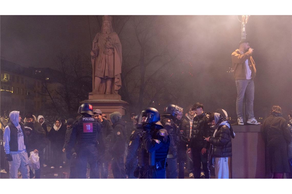 Polizei-Einsätze gab es in Frankfurt.