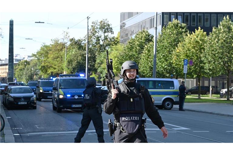 Polizeieinsatz nach der Schießerei in München