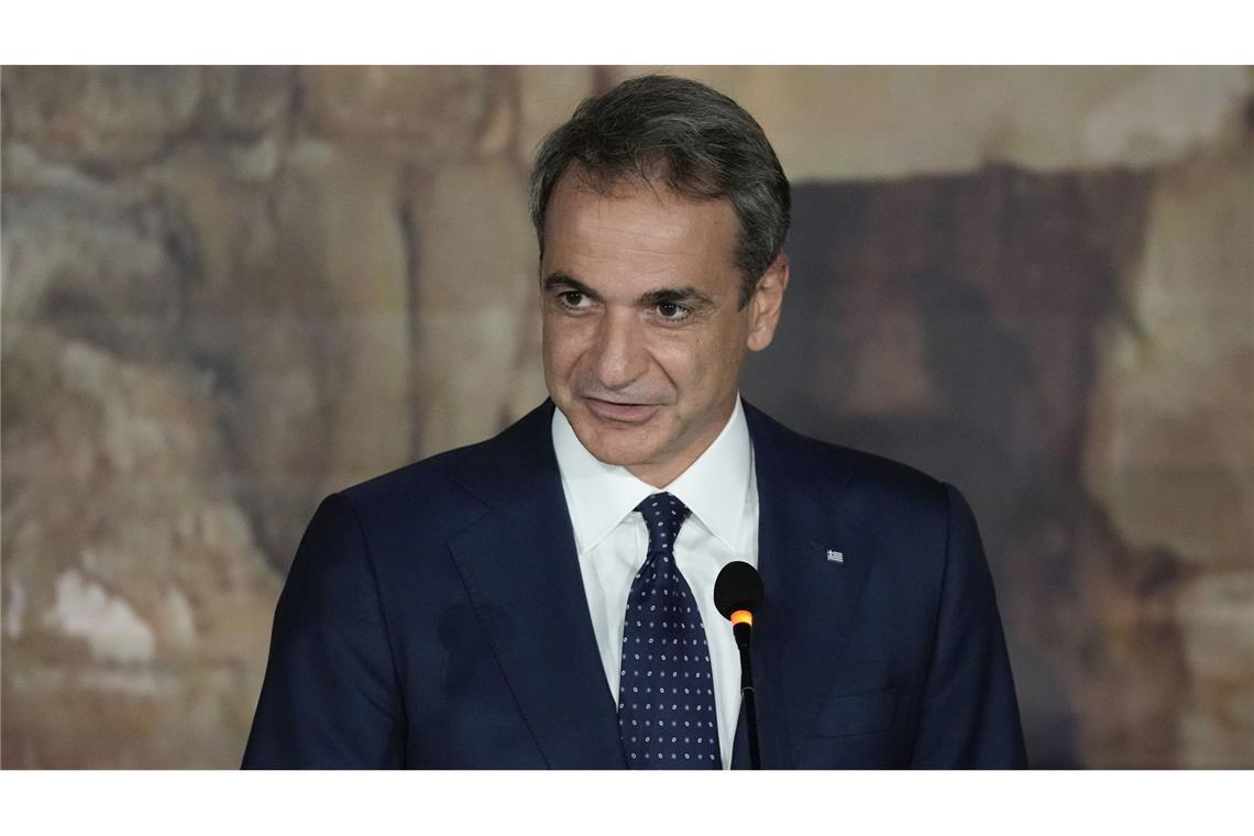 Premierminister Kyriakos Mitsotakis hält die Sozialleistungen in Deutschland für einen Anreiz zur Sekundärmigration.