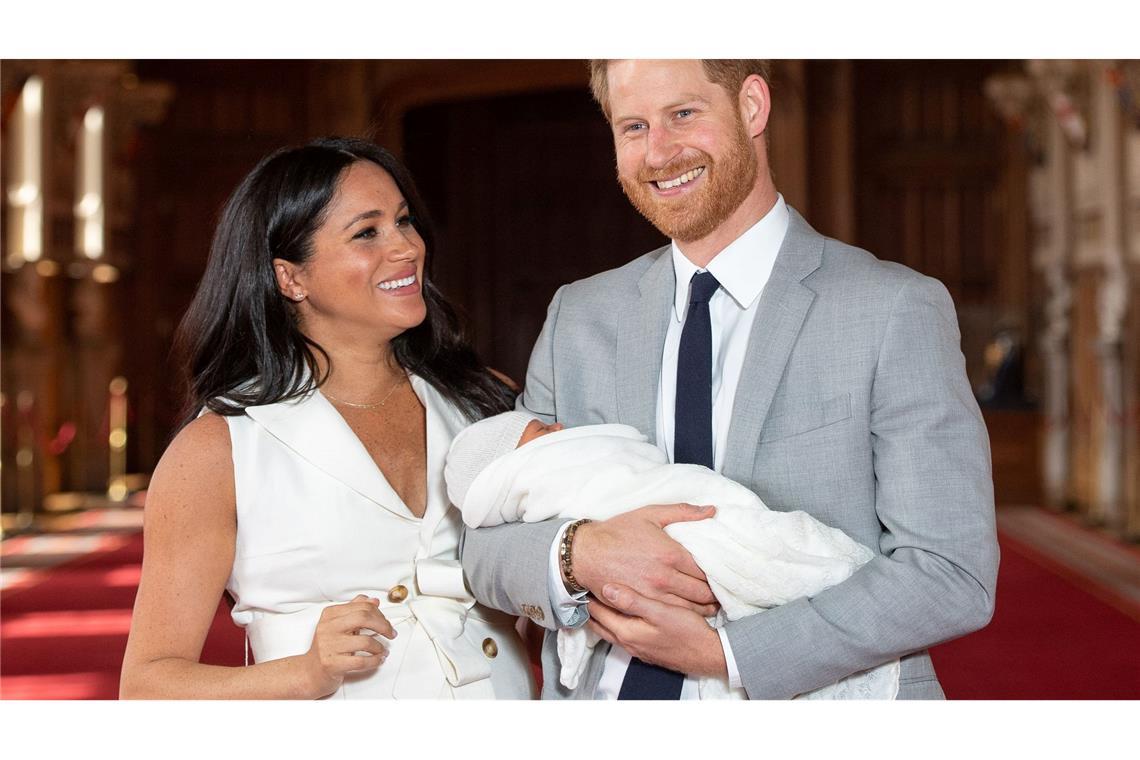 Herzogin Meghan enthüllt Komplikation nach Geburt Prinz Archie wurde damals in Windsor präsentiert.(Archivbild)