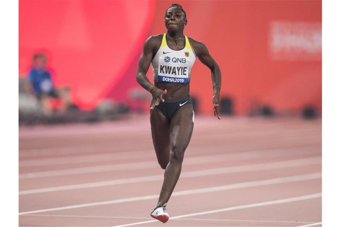 Hindernisläuferin Krause holt WM-Bronze und Rekord Qualifizierte sich mit persönlicher Bestzeit für das Halbfinale über 200 Meter: Lisa Marie Kwayie. Foto: Oliver Weiken