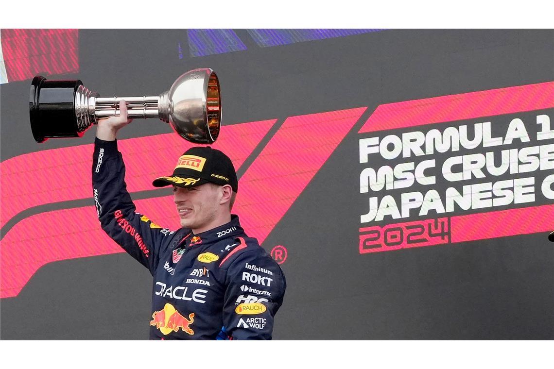 Red-Bull-Pilot Max Verstappen hat auch den Großen Preis von Japan gewonnen.