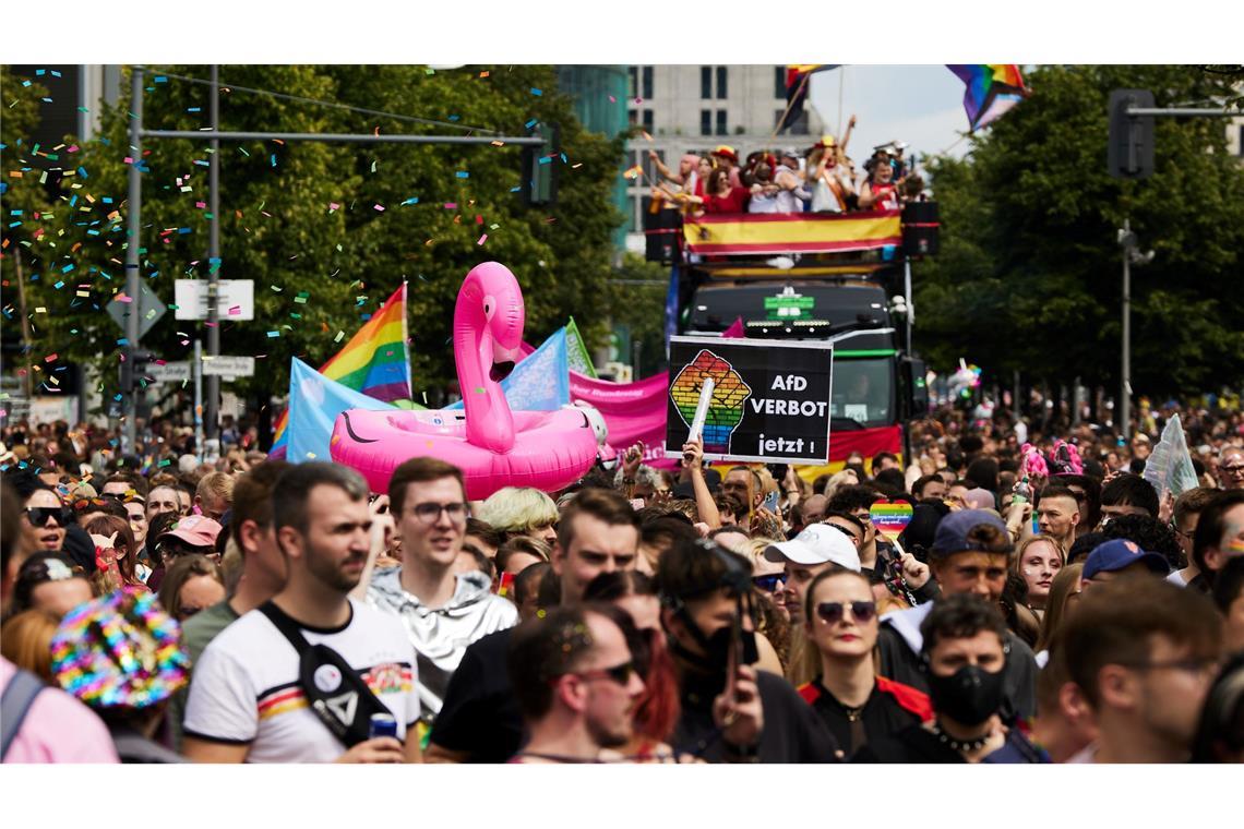 Regenbogen überall.