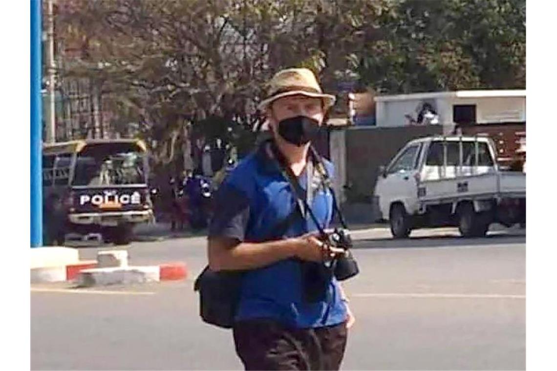 Seit Putsch in Myanmar mindestens 138 Demonstranten getötet Robert Bociaga, ein polnischer Journalist, der für die Deutsche Presse-Agentur in Myanmar tätig ist. Foto: --/facebook screenshot/dpa