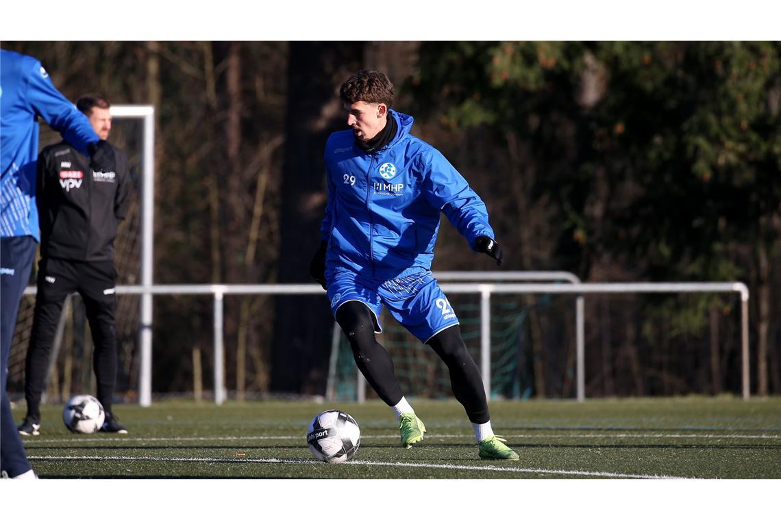 Rückkehrer David Stojak war ein halbes Jahr für den FC Nöttingen am Ball.