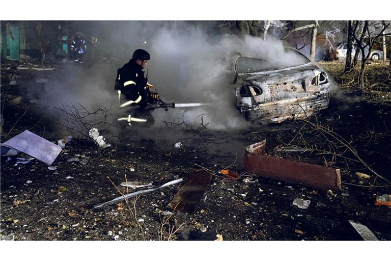 Russische Angriffe auf Ukraine richten schwere Schäden an. (Archivbild)