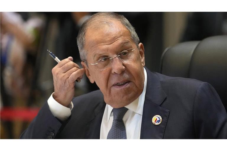 Russlands Außenminister Sergej Lawrow hat ukrainische Äußerungen zu möglichen Friedensgesprächen mit Moskau als „widersprüchlich“ verworfen (Archivfoto).