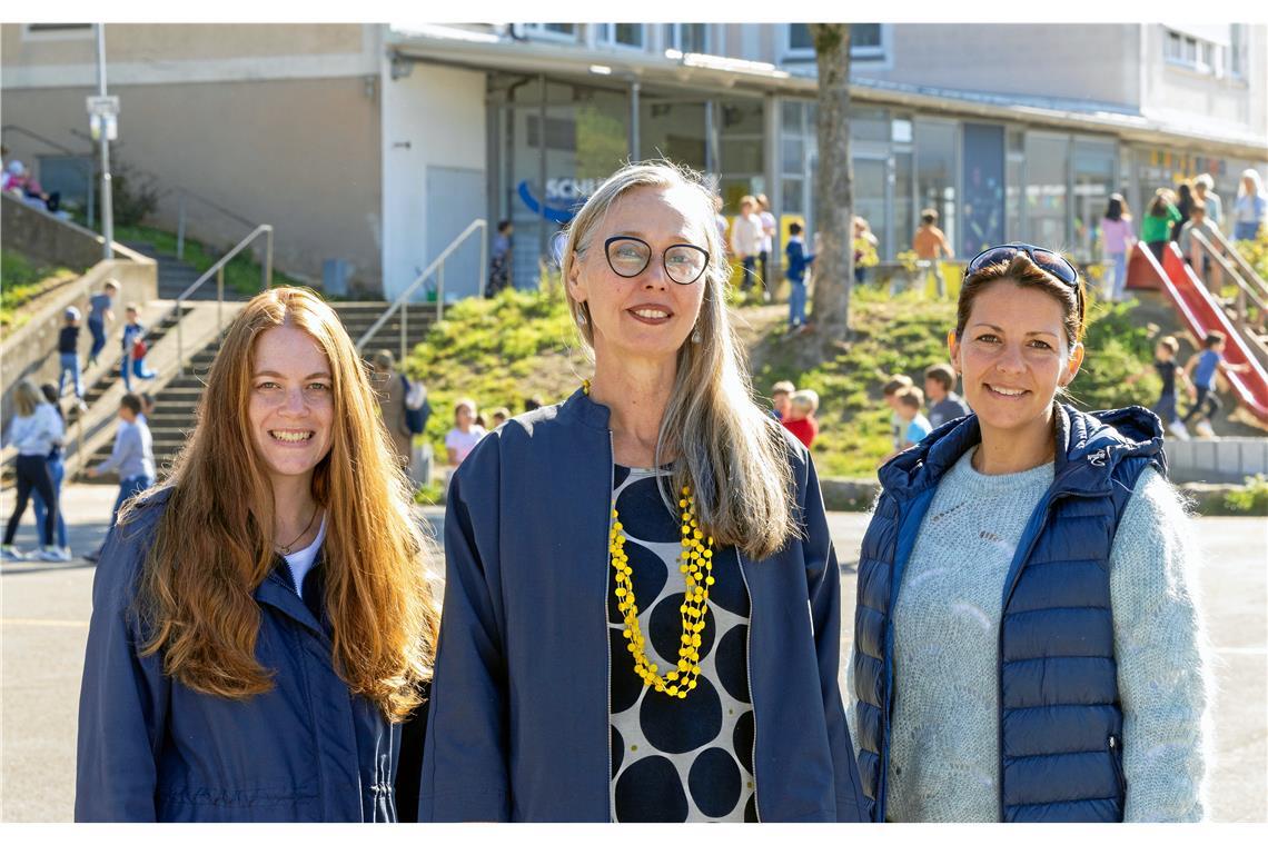 Sabine Brix, Susanne Hermann und Simone Nossek (von links) führen die Schule an der Weissach nun gemeinsam. Foto: Alexander Becher