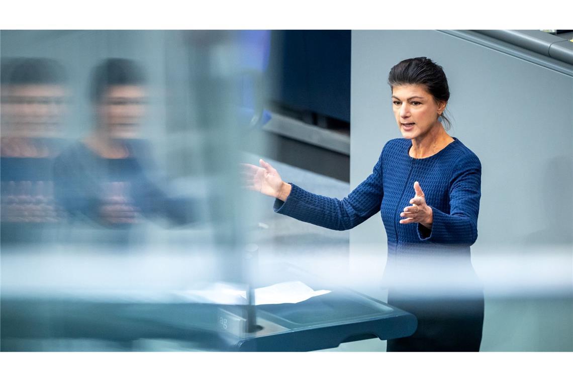 Sahra Wagenknecht schließt eine BSW-Kanzlerkandidatur nicht aus. (Archivbild)