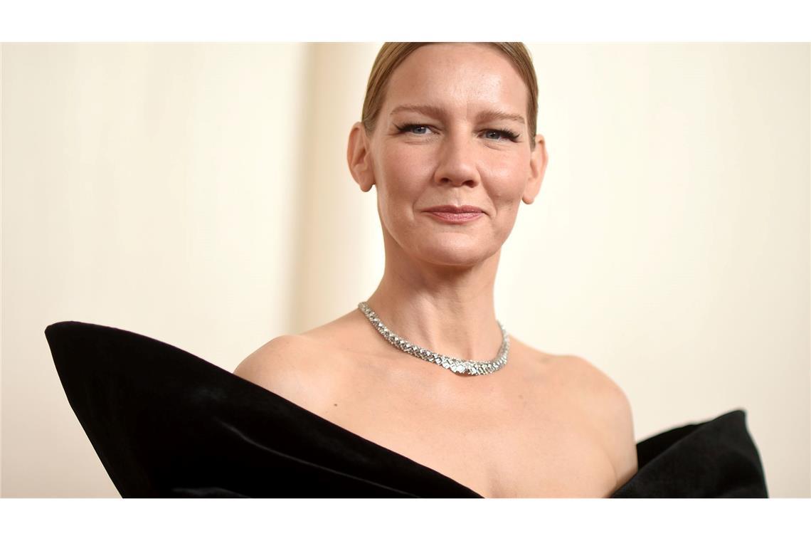 Sandra Hüller ganz glamourös bei der Oscar-Verleihung.