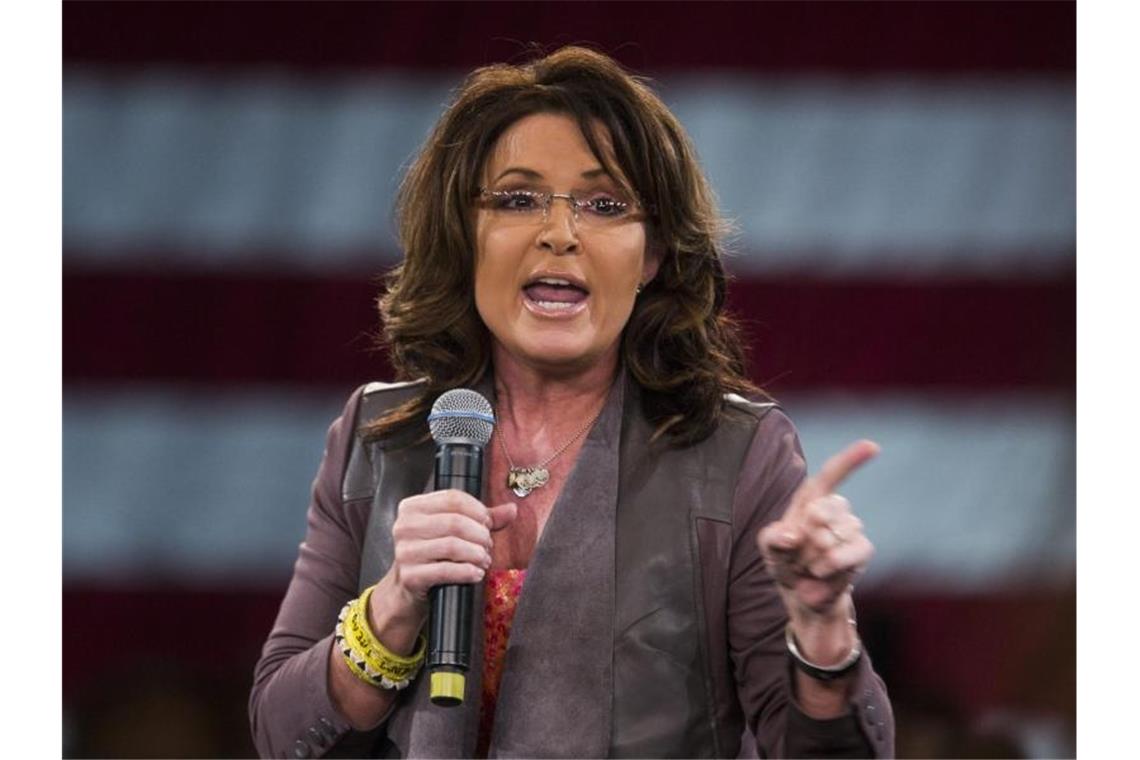 US-Politikerin Palin nach positivem Covid-Test in Restaurant Sarah Palin, ehemalige Gouverneurin von Alaska, bei einer Wahlkampfveranstaltung für Donald Trump im Jahr 2016. Foto: Jim Lo Scalzo/EPA/dpa