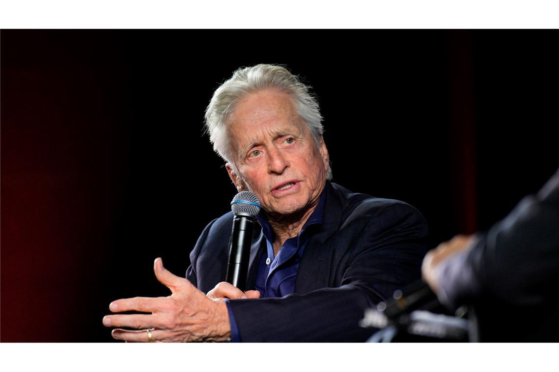 Schauspieler Michael Douglas bei einem Publikumsgespräch 2023 in Cannes.