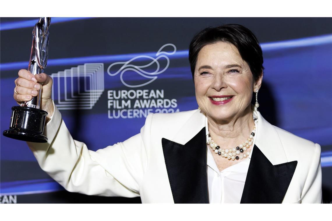 Schauspielerin Isabella Rossellini wurde für ihre Verdienste um den weltweiten Einfluss des europäischen Kinos geehrt.