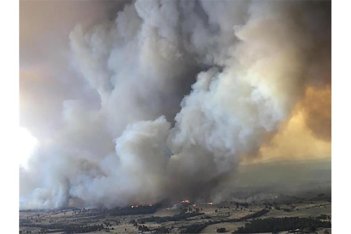 Tausende fliehen vor Feuern in Australien Schon seit Oktober 2019 dauern die australischen Buschbrände an. Foto: Glen Morey/Glen Morey/dpa
