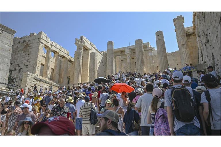 Sehenswürdigkeiten wie der  Parthenon-Tempel auf dem Akropolis-Hügel sind bei Touristen aus den USA sehr beliebt.