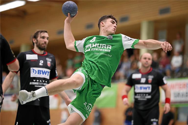 Setzte sich in der letzten Minute durch und erzielte für Oppenweiler/Backnang den entscheidenden Treffer: Elias Newel. Foto: Alexander Becher