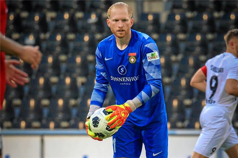 SG-Keeper Maximilian Reule hat seinen Kasten achtmal sauber gehalten. Foto: Alexander Becher