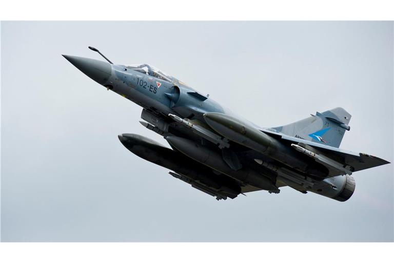 Sie sollen das ukrainische Militär unterstüzten: Französische Jets vom Typ Mirage 2000-5.