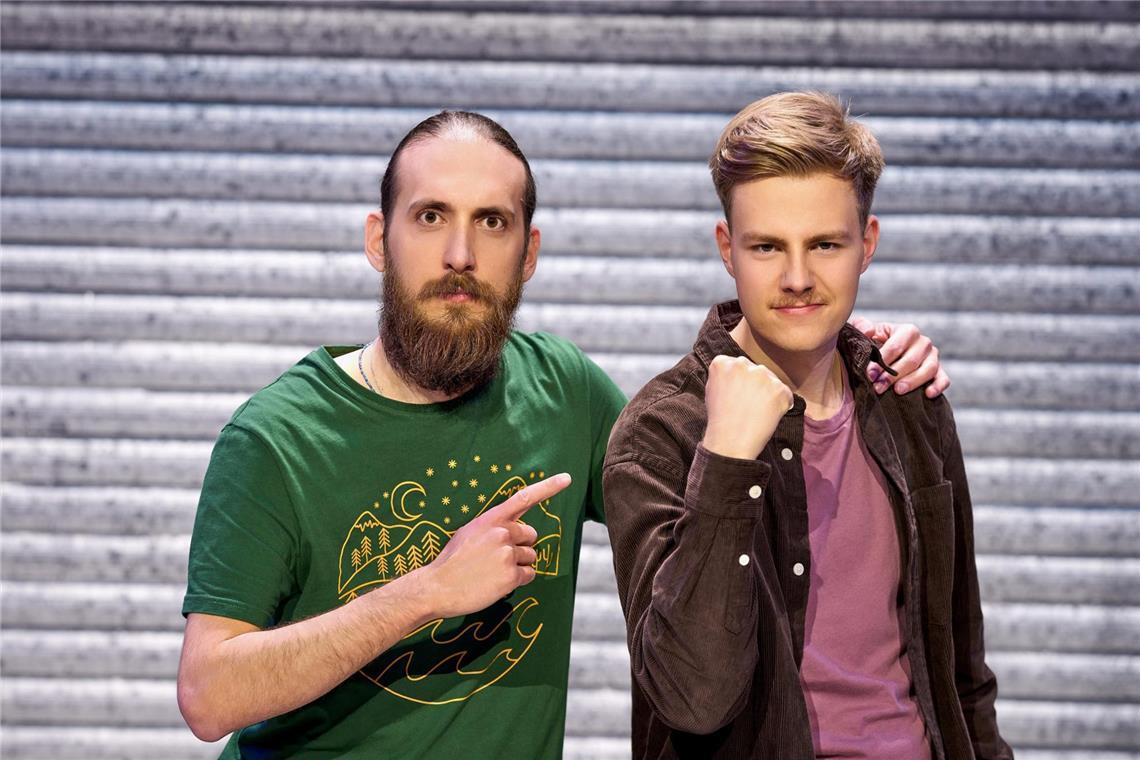 Sie waren in der Hauptrunde das stärkste Team: Filippos aus Erlangen (l.) und Tobi aus Nürnberg.