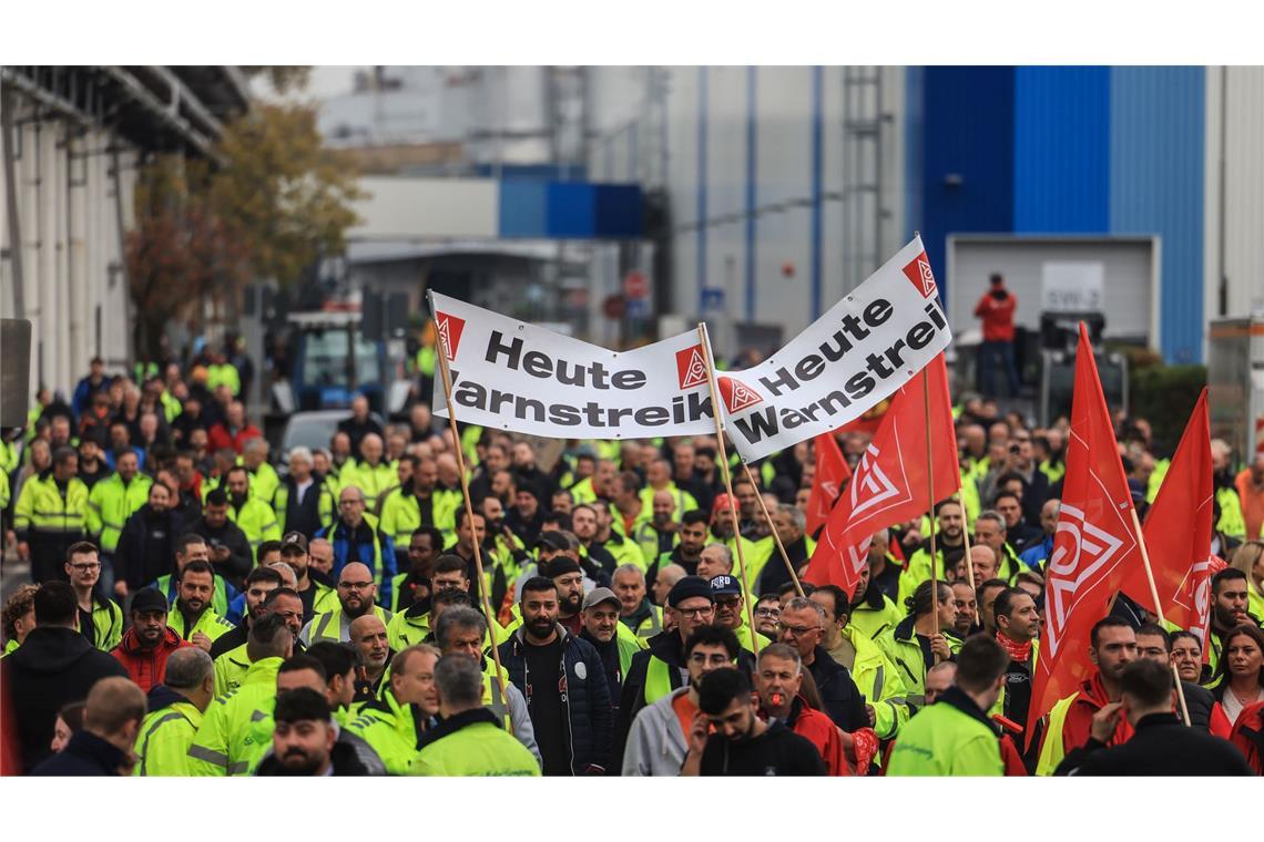 Sieben Prozent mehr Geld lautet die Forderung der IG Metall.