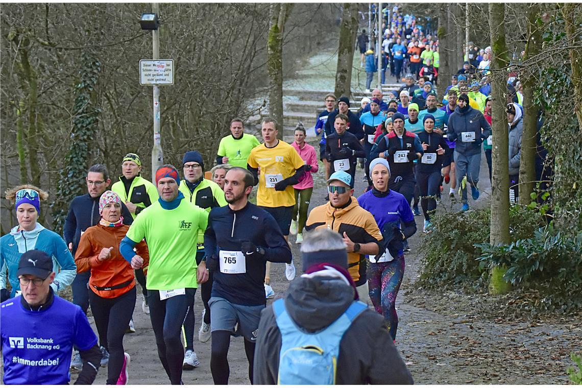 Silvesterlauf 2024 in Backnang. SP