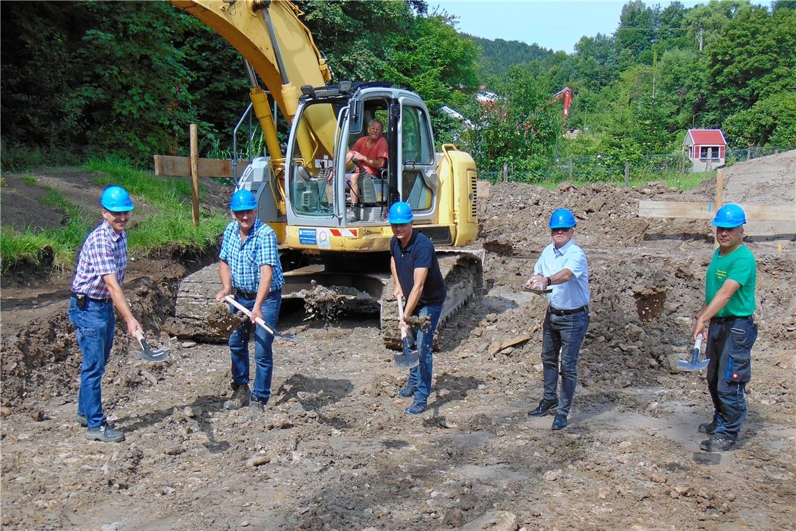 Spatenstich in Spiegelberg. Foto: Gemeinde