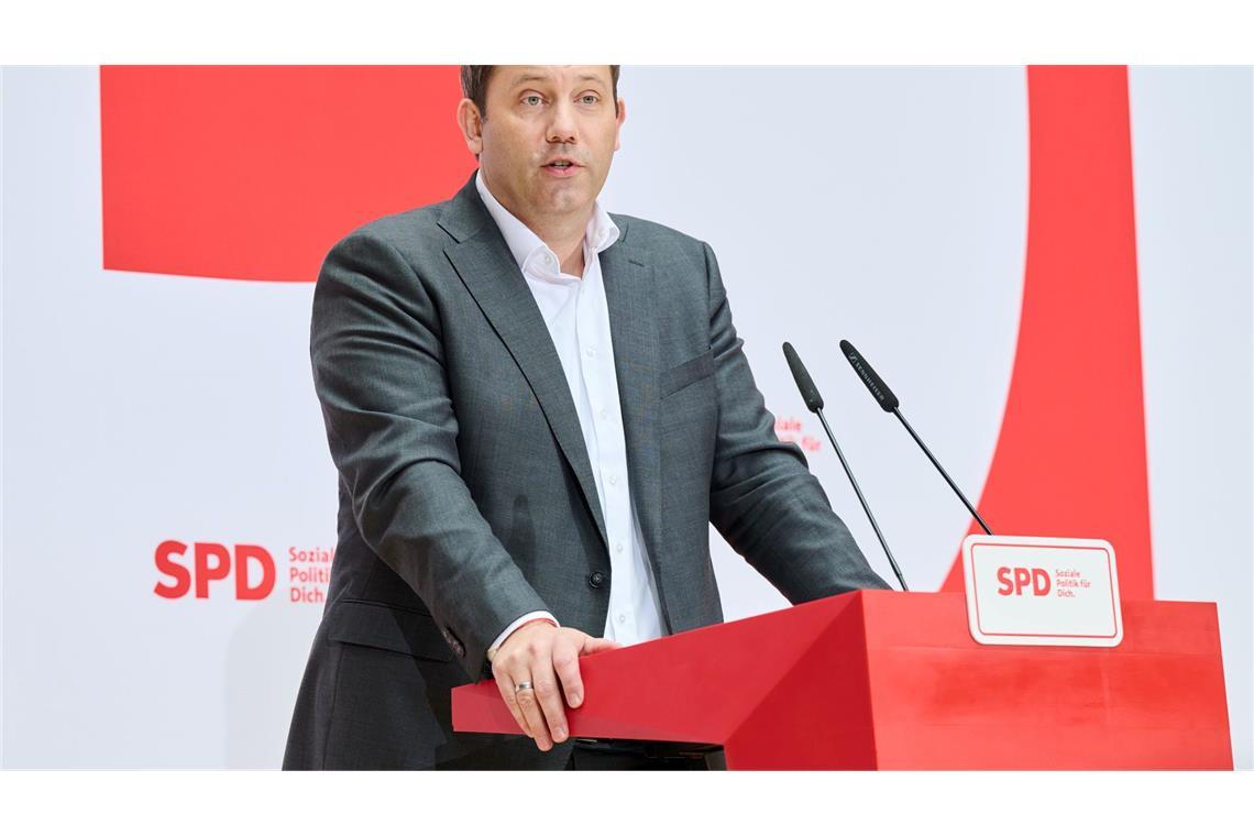 SPD-Chef Klingbeil: "Wir wollen gewinnen."