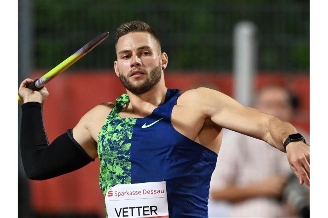 Olympia-Favorit Johannes Vetter: Erste Impfung Speerwurf-Weltmeister Johannes Vetter. Foto: Hendrik Schmidt/dpa-Zentralbild/dpa/Archivbild