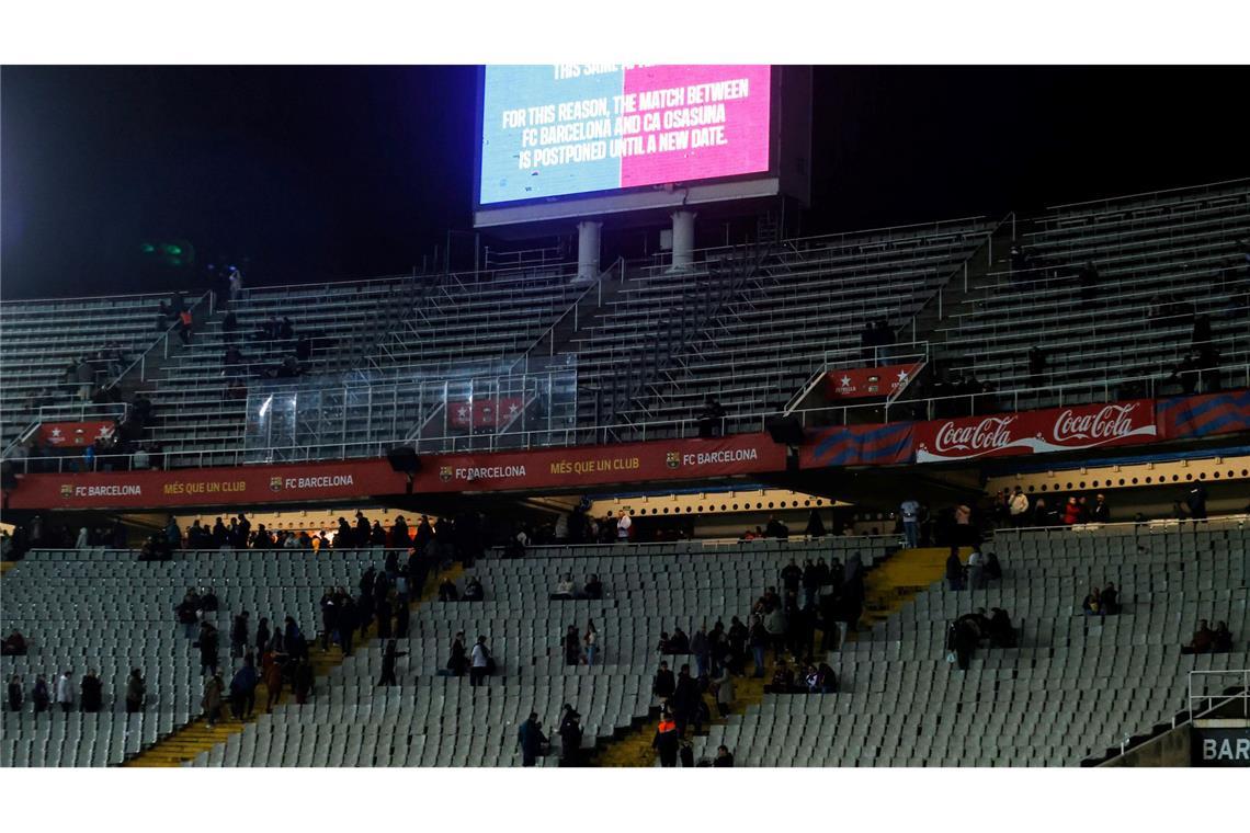 Spiel abgesagt: Wegen des Todes des Teamarztes tritt der FC Barcelona nicht gegen Osasuna an.