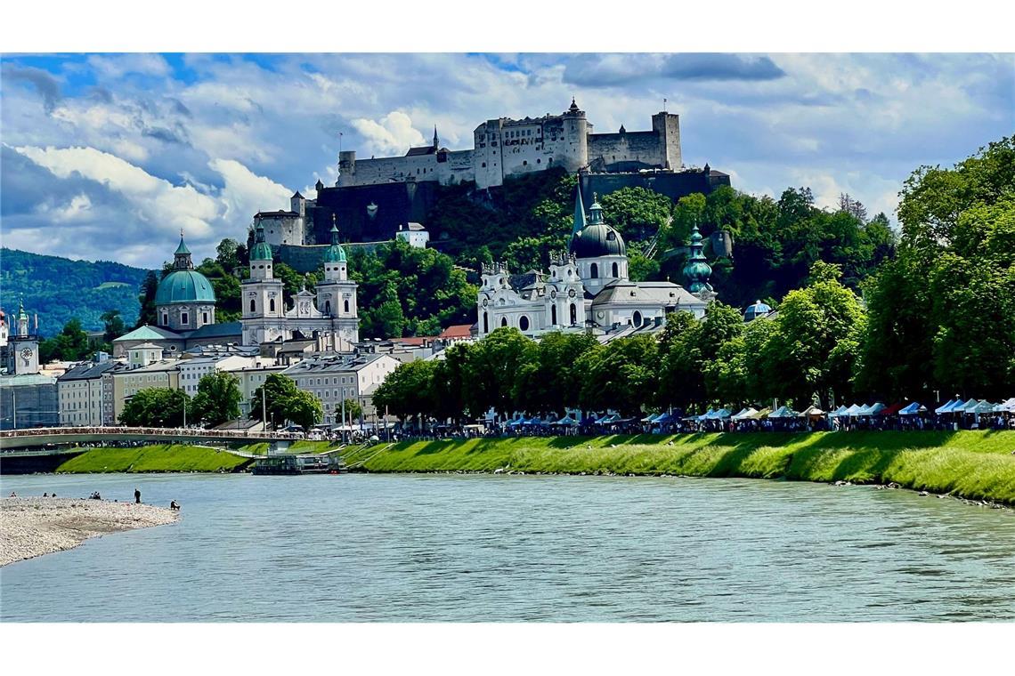 Stadt wie aus einem Bilderbuch mit Fluss und Festung: Salzburg. (Archivbild)