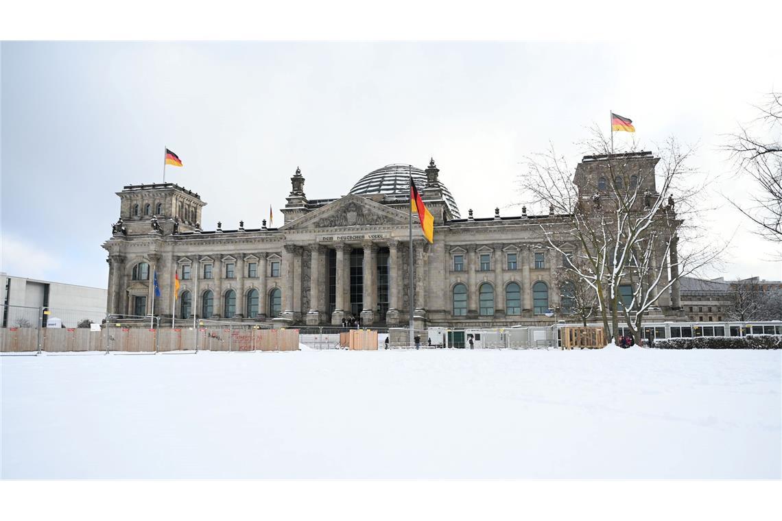 Starker Schneefall sorgte für echtes Wintergefühl in Berlin.