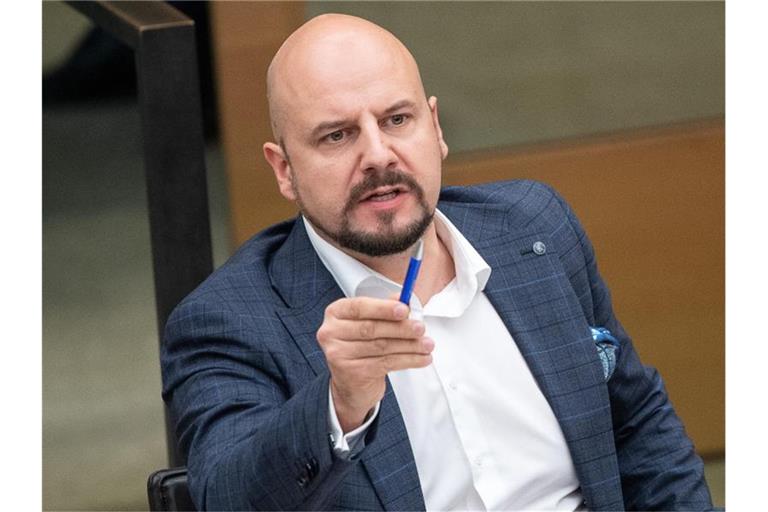 Stefan Räpple (AfD), Abgeordneter im Landtag von Baden-Württemberg. Foto: Sebastian Gollnow/dpa/Archivbild