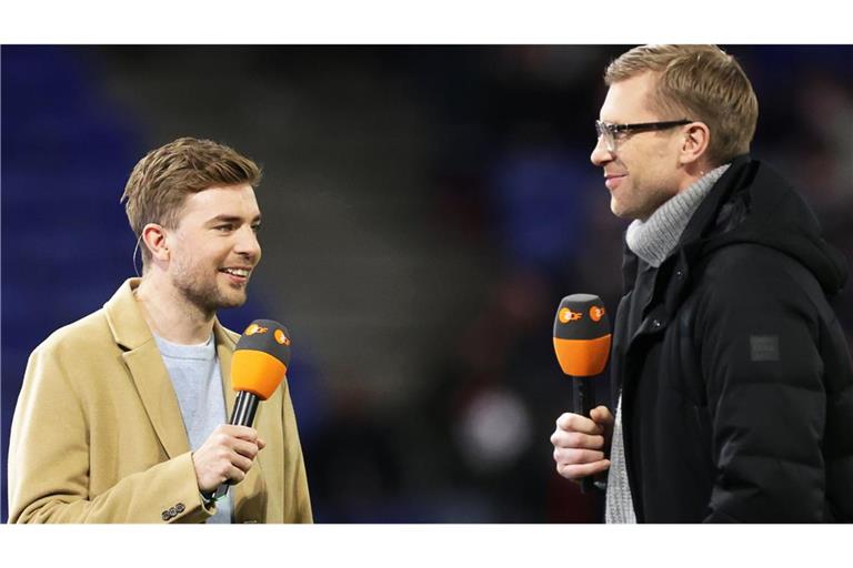 Stehen für zwei weitere Jahre vor dem ZDF-Mikrofon: Christoph Kramer (links) und Per Mertesacker