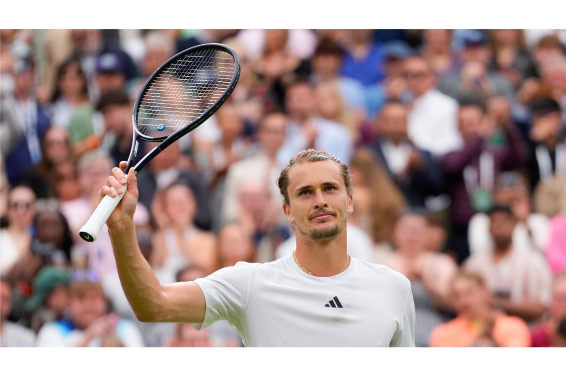 Steht im Achtelfinale von Wimbledon: Alexander Zverev.