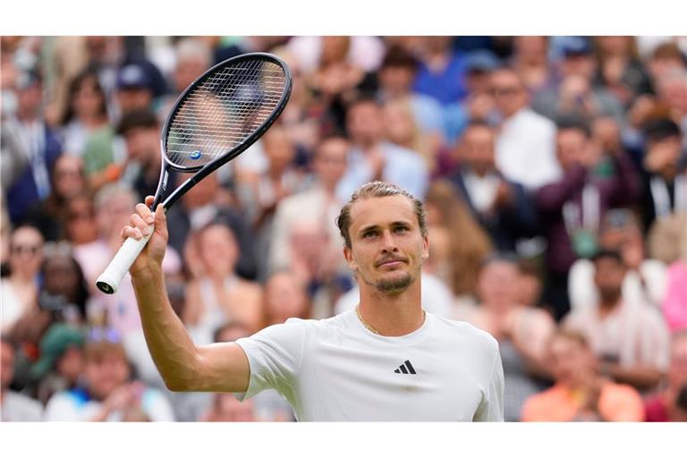 Steht im Achtelfinale von Wimbledon: Alexander Zverev.