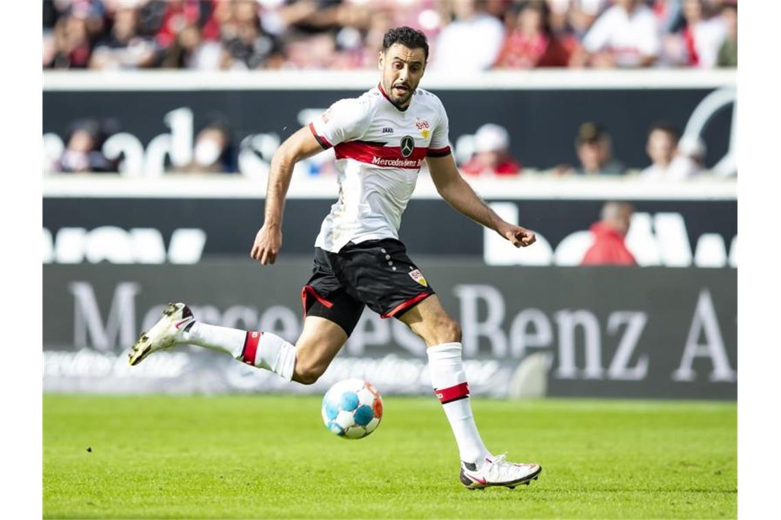 Stuttgarts Hamadi Al Ghaddioui in Aktion. Foto: Tom Weller/dpa/Archivbild