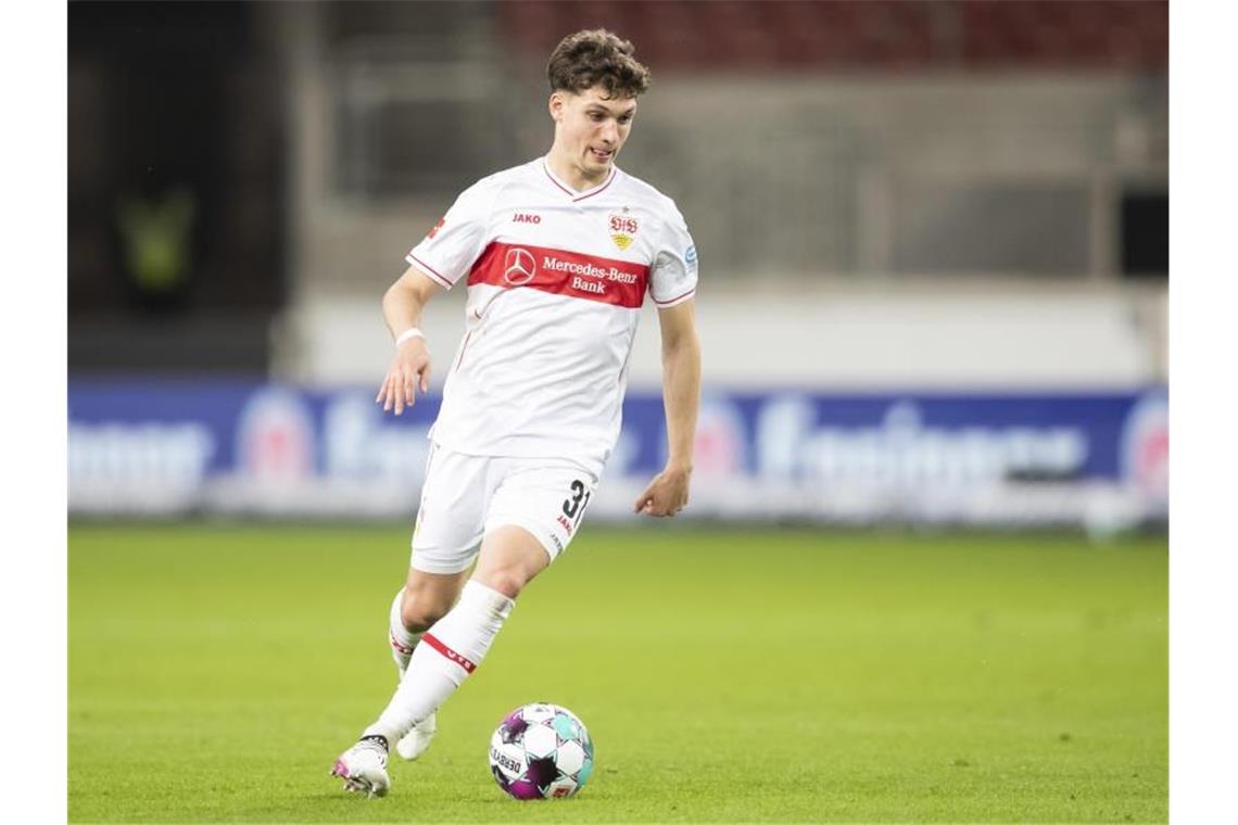 VfB in Gladbach ohne Klimowicz: Einsatz von Kobel fraglich Stuttgarts Mateo Klimowicz in Aktion. Foto: Tom Weller/dpa/Archiv