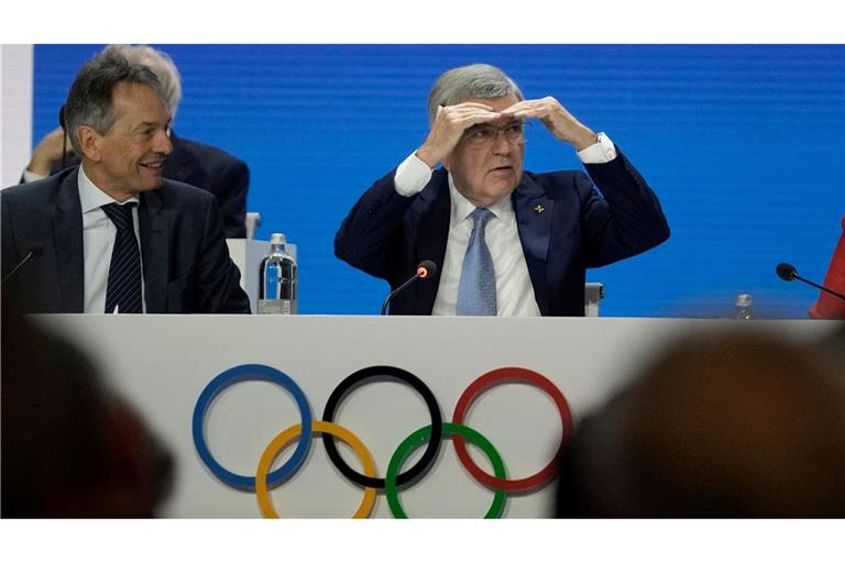 Sucht seinen Nachfolger: IOC-Präsident Thomas Bach (r).