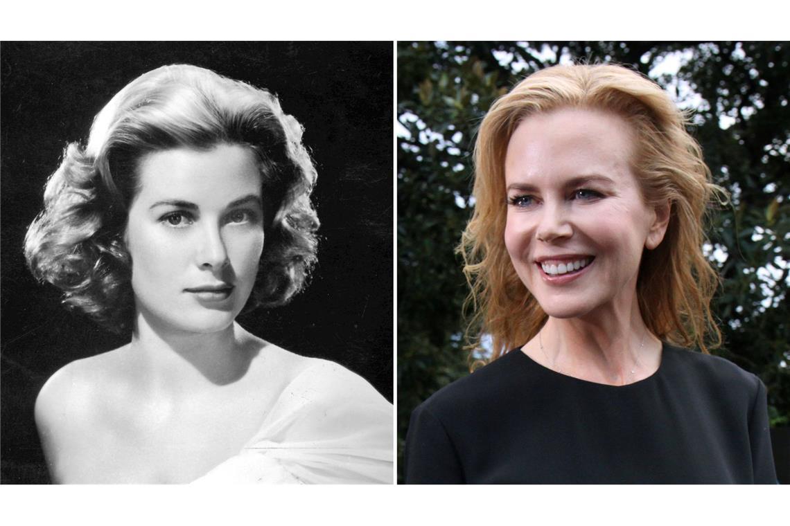 Suchte man für ihren Typ Frau und die stechend blauen Augen Ähnlichkeiten bei den Stars der goldenen Hollywood-Ära, dann erinnerte Kidman viele stets an Grace Kelly. (Archivbild-Kombo)