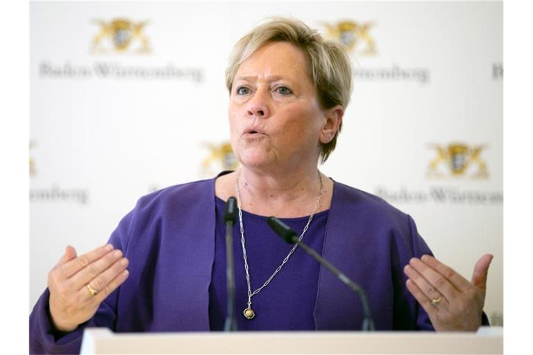 Susanne Eisenmann (CDU), Ministerin für Kultus, Jugend und Sport von Baden-Württemberg. Foto: Sebastian Gollnow/dpa/Archivbild