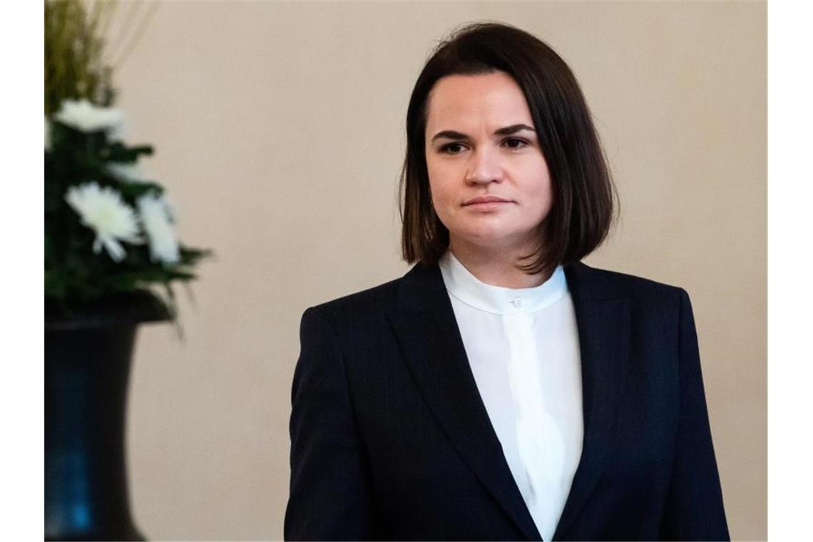 Tichanowskaja: Widerstandskampf in Belarus vorerst verloren Swetlana Tichanowskaja, Oppositionspolitikerin aus Belarus, lebt im Exil in Litauen. Foto: Bernd von Jutrczenka/dpa