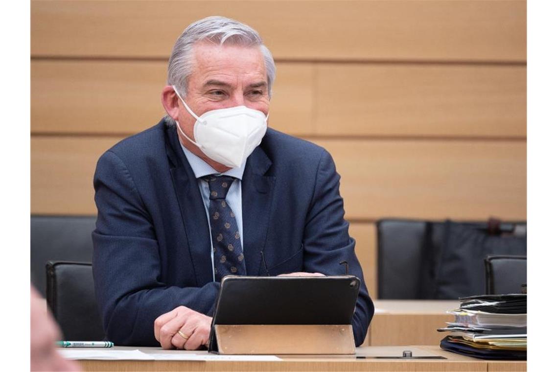 Stuttgart: Schnelles Internet bis Mitte des Jahrzehnts Thomas Strobl (CDU), Minister für Inneres, Digitalisierung und Migration von Baden-Württemberg. Foto: Sebastian Gollnow/dpa/Archivbild