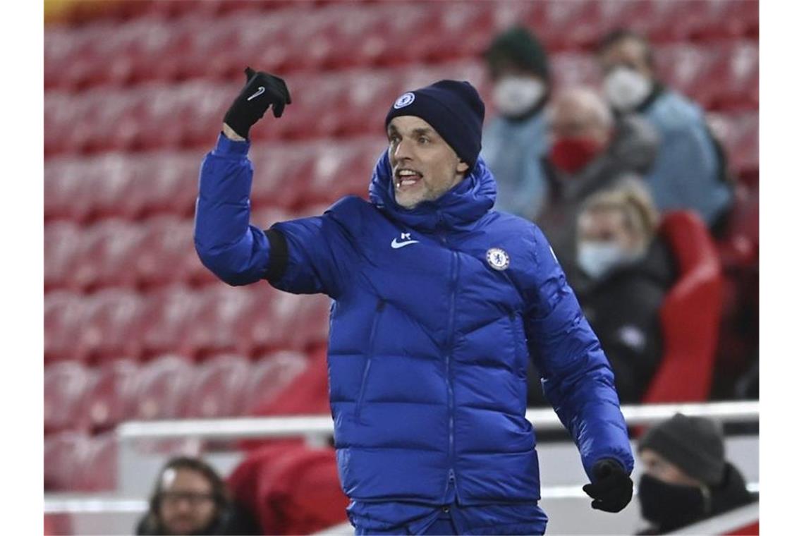 Tuchel schimpft mit Werner: „Verstehst du nicht?“ Thomas Tuchel kritisierte Timo Werner. Foto: Laurence Griffiths/Pool Getty/AP/dpa