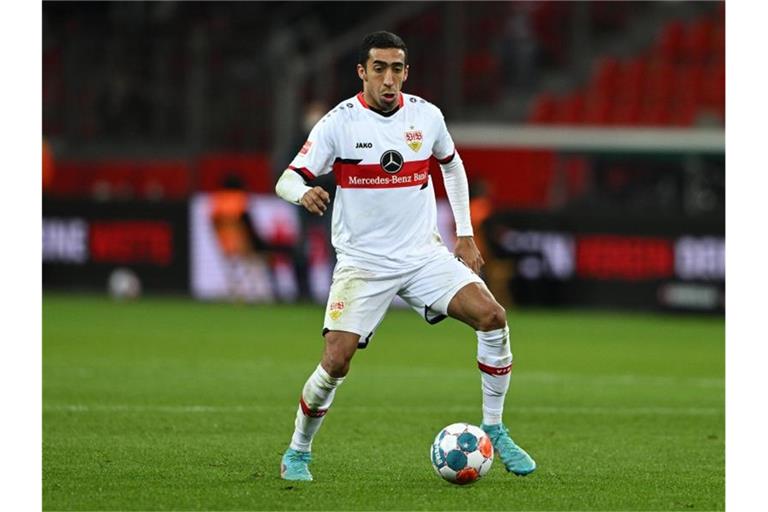 Tiago Tomás vom Vfb Stuttgart auf dem Spielfeld. Foto: David Inderlied/dpa/Archivbild