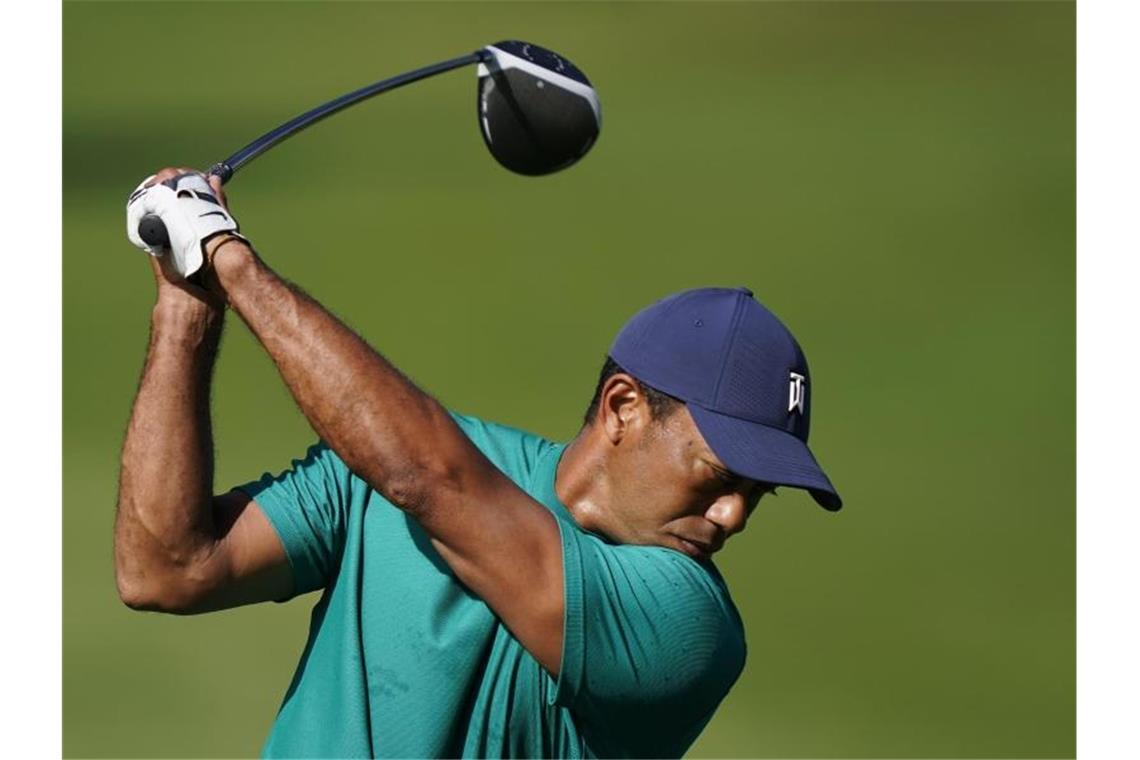 84. Masters: Nichts ist wie früher, auch nicht für Woods Tiger Woods beim Training im Augusta National Golf Club. Foto: David J. Phillip/AP/dpa