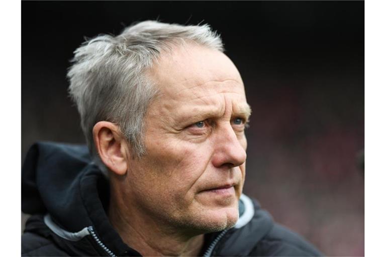 Trainer Christian Streich von Freiburg. Foto: Patrick Seeger/dpa/Archivbild