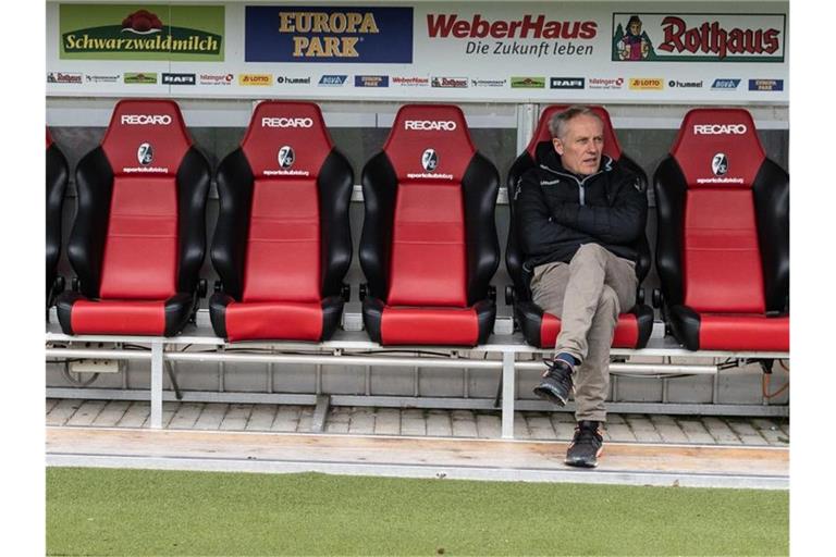 Trainer Christian Streich von Freiburg. Foto: Patrick Seeger/dpa/Archivbild