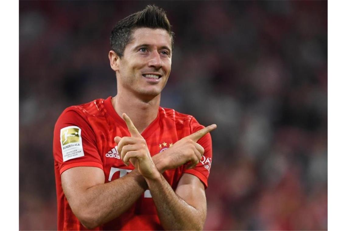 Lewandowski trifft auf Lieblingsgegner, Schalke will Tore Trifft gegen Mainz besonders gerne: Münchens Torjäger Robert Lewandowski. Foto: Sven Hoppe