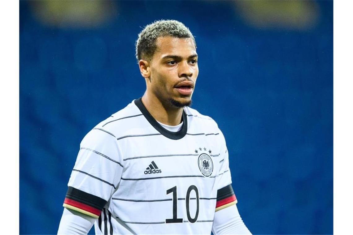 U21 startet EM-Abenteuer - Kuntz warnt vor „starkem Gegner“ Trifft mit Deutschlands U21 auf Dänemark: Lukas Nmecha. Foto: Swen Pförtner/dpa